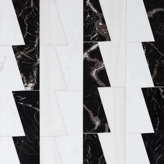 Artistic Tile Michelle Gerson Zip 24" Waterjet Mosaic Tailored To