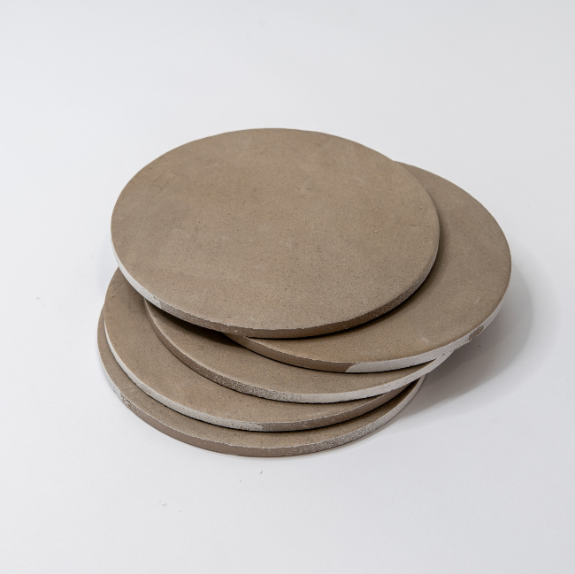 Montara Circle Porcelain Tile in Alpaca