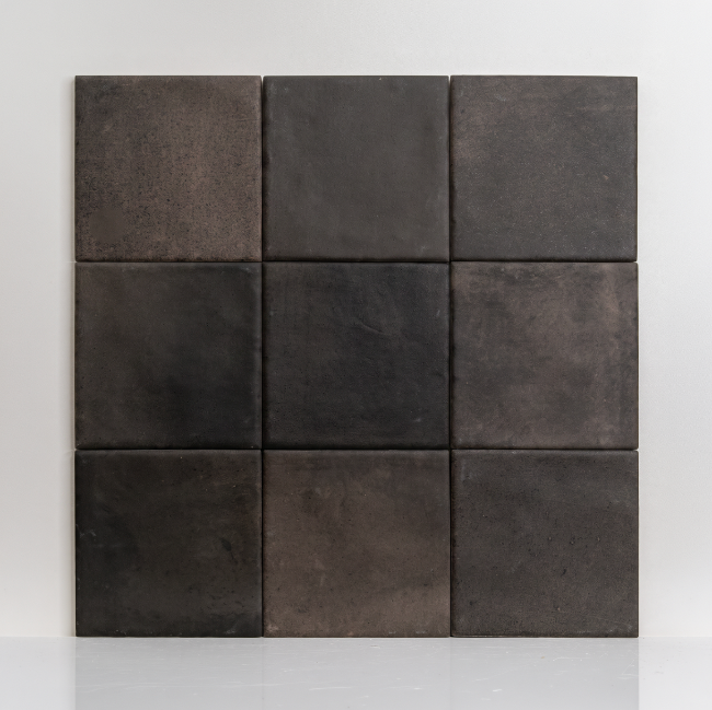Montara Porcelain Tile 4" x 4" in Black Horse