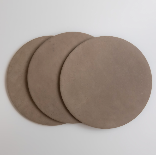 Montara Circle Porcelain Tile in Pampas