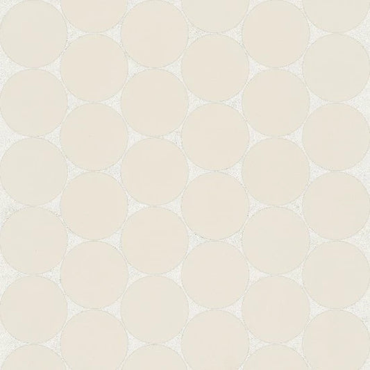 Moor 2" Penny Round Matte Porcelain Mosaic in Beige