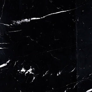 Negro Marquina Marble Field Tile 18" x 18" x 3/8" Honed