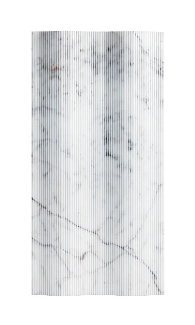 Artistic Tile Ondulare Calacatta Gold Marble Dimensional Tile 12" x 24"