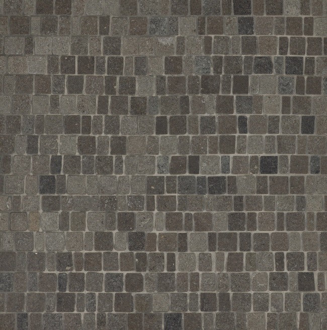 Artistic Tile Sea Grey Limestone Mosaic Antiqued Stone Broken Joint 3.0cm