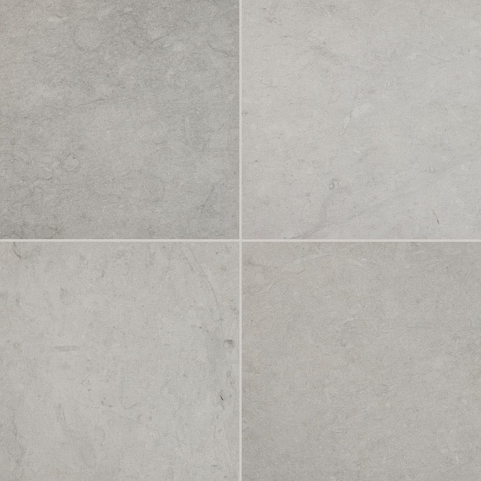 Artistic Tile Smoke Royale Limestone Tile Honed 24" X 24" X 3/8" Stone Aris Edge