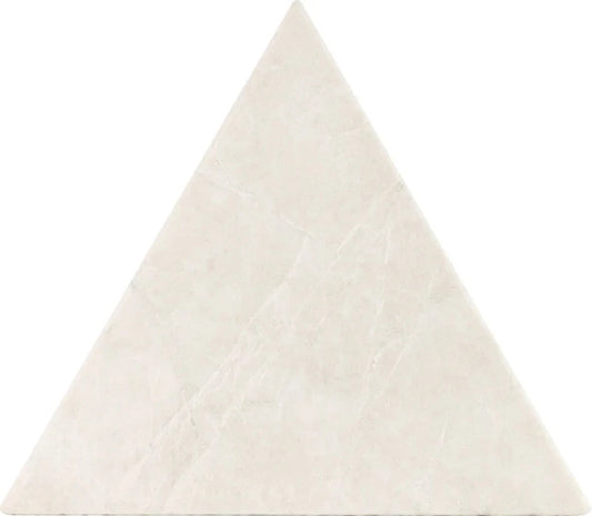 Artistic Tile Tumbled Triangle White Sand Marble Tile