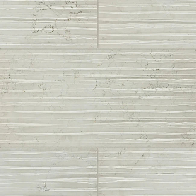 Textured white tiles with a subtle dimensional pattern