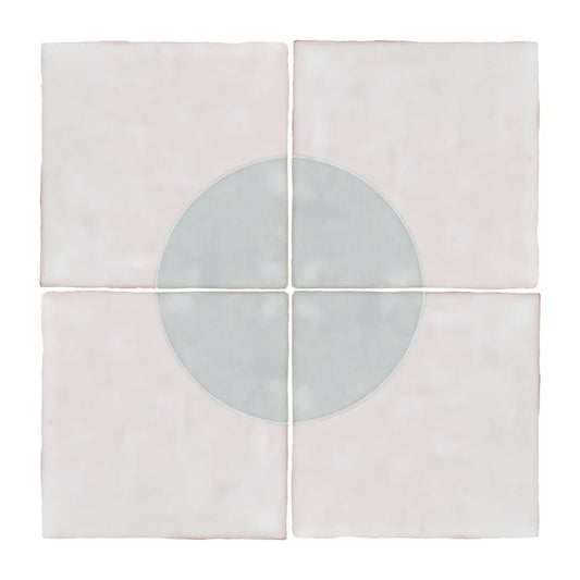 Pearl Grey Penelope Deco Tile 5" x 5"