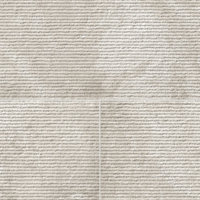 Artistic Tile Terme Modenese Grigio Tile Ribbed Porcelain 24" x 48"