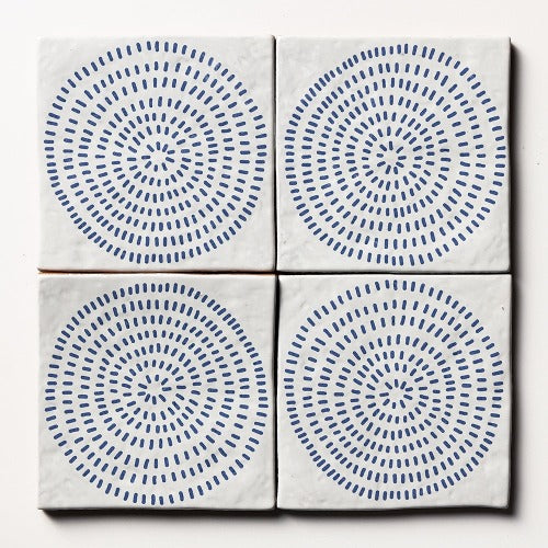 Provence Ceramic Tile Deco PAB-5 6" x 6"