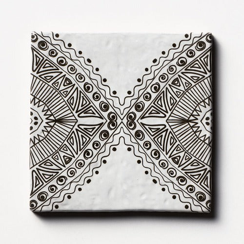 Provence Ceramic Tile Deco PBA-3 6" x 6"