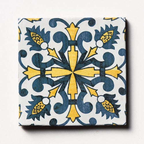 Provence Ceramic Tile Deco PSA-4 6" x 6"