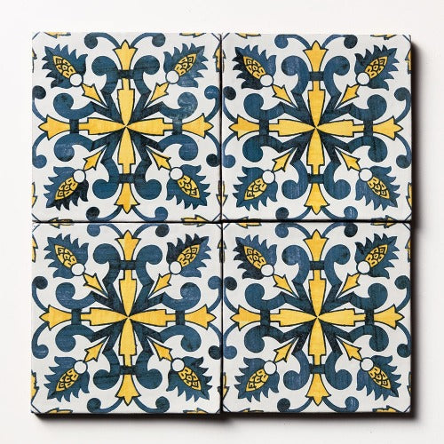 Provence Ceramic Tile Deco PSA-4 6" x 6"