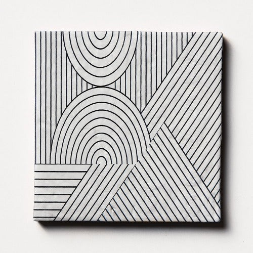Provence Ceramic Tile Deco PZA-4 6" x 6"
