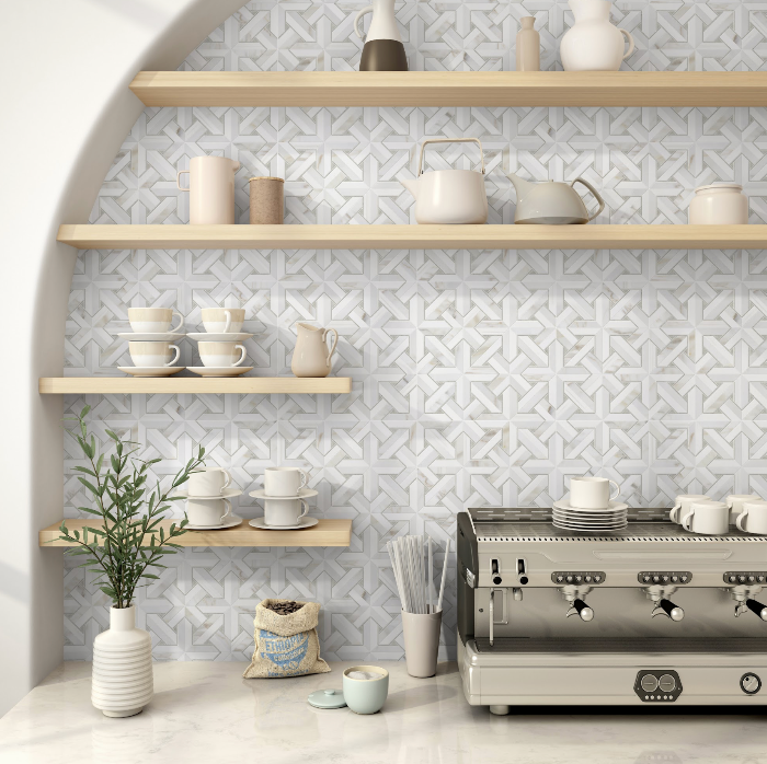 Parquet Marble Honed Mosaic