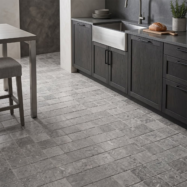 Ashford Limestone Tile in Serene Light 4" x 4"