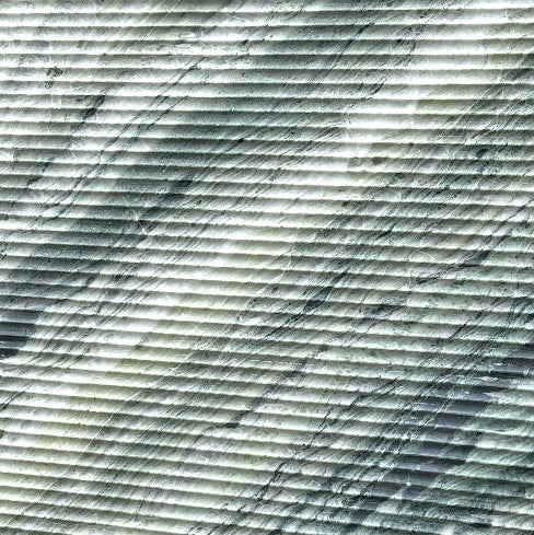 Details of Green Fluted Marble Slab