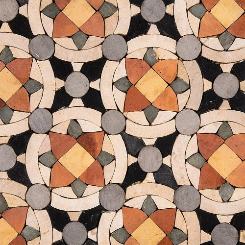 Shira Honed Limestone Mosaic