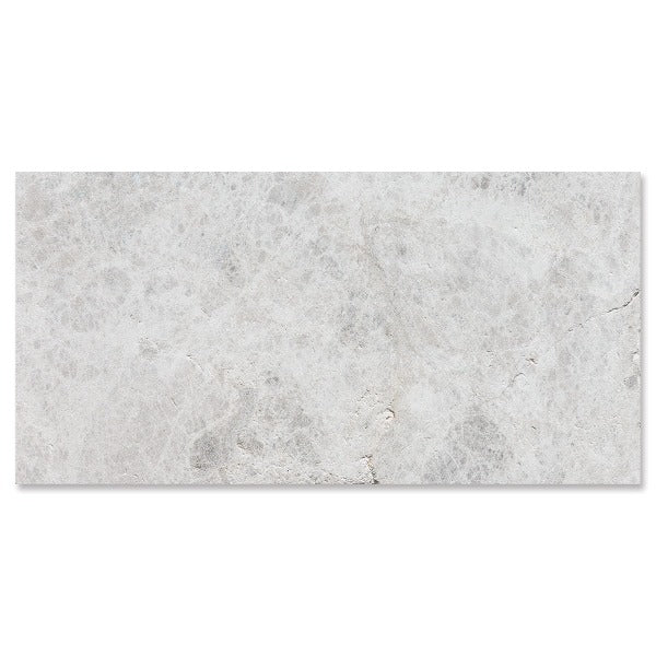 Silver Clouds Weathered Marble Tile 8" x 16"
