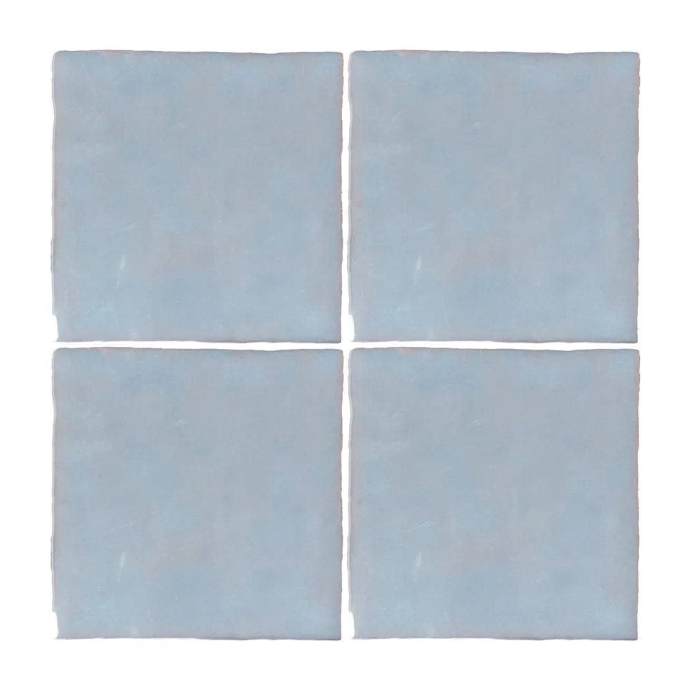 Sky Blue Solid Tile 5" x 5"