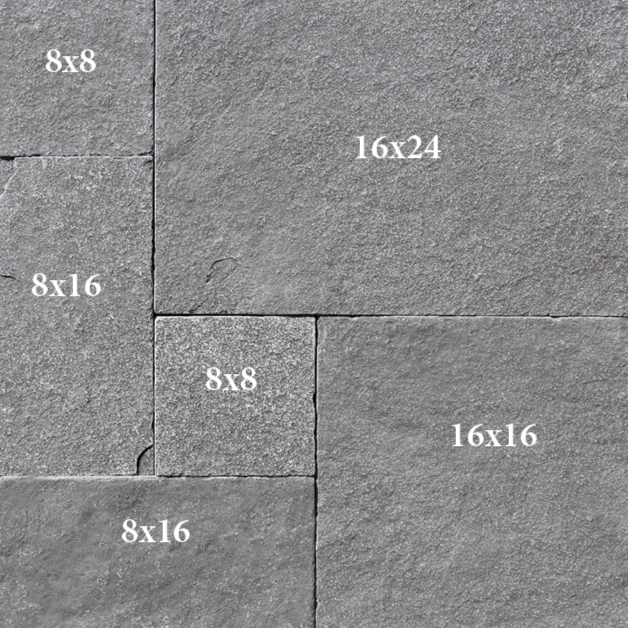 Slate Bluestone French Pattern Tumbled Paver 3cm