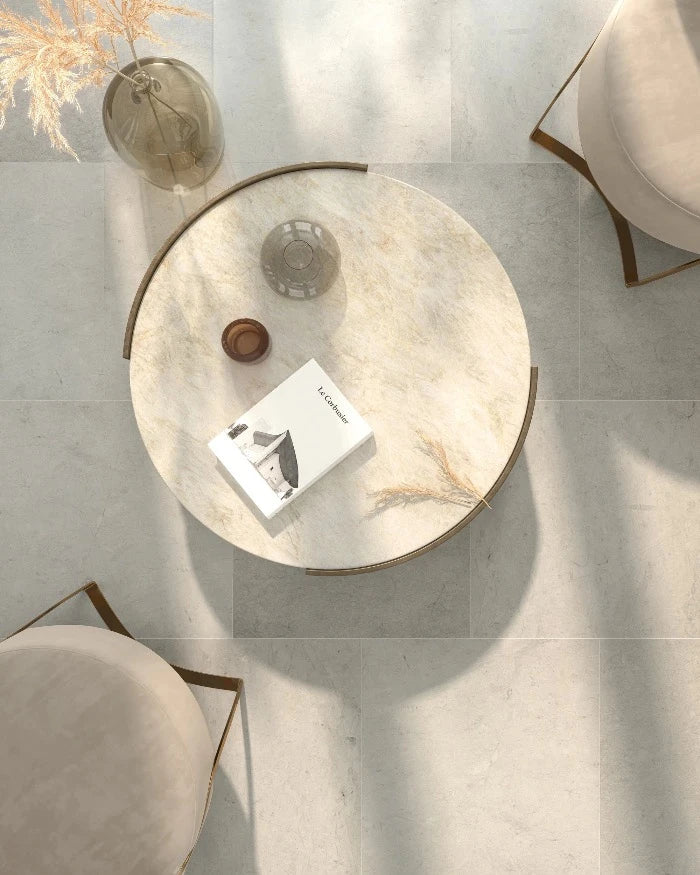 Artistic Tile Smoke Royale Limestone Tile Honed 24" X 24" X 3/8" Stone Aris Edge