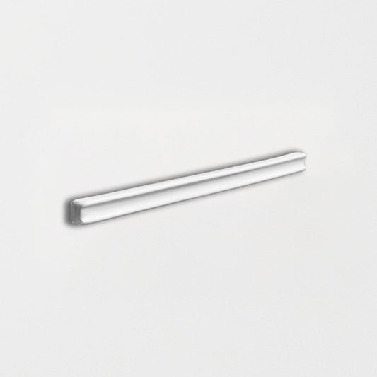 Snow White Pencil Trim Ceramic Molding 5/8" x 6"