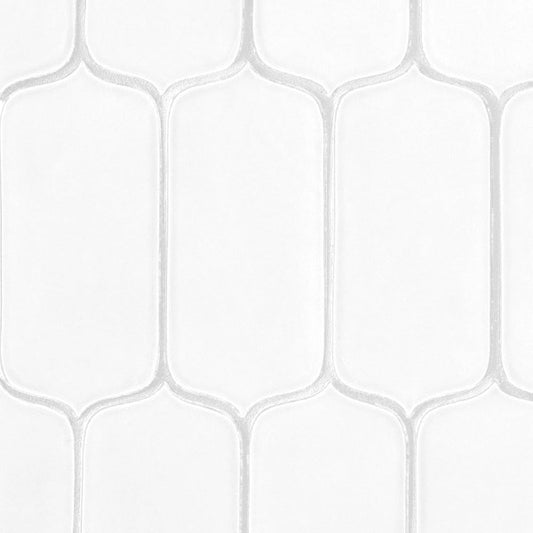 Snow White Glossy Tear Ceramic Tile