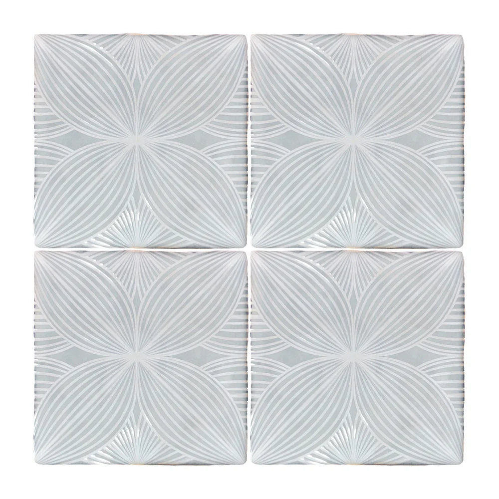 Soft Jade Camilla Deco Tile 5" x 5"