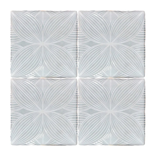 Soft Jade Camilla Deco Tile 5" x 5"