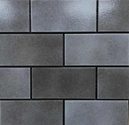 Steel Porcelain Subway Tile 3" x 6"