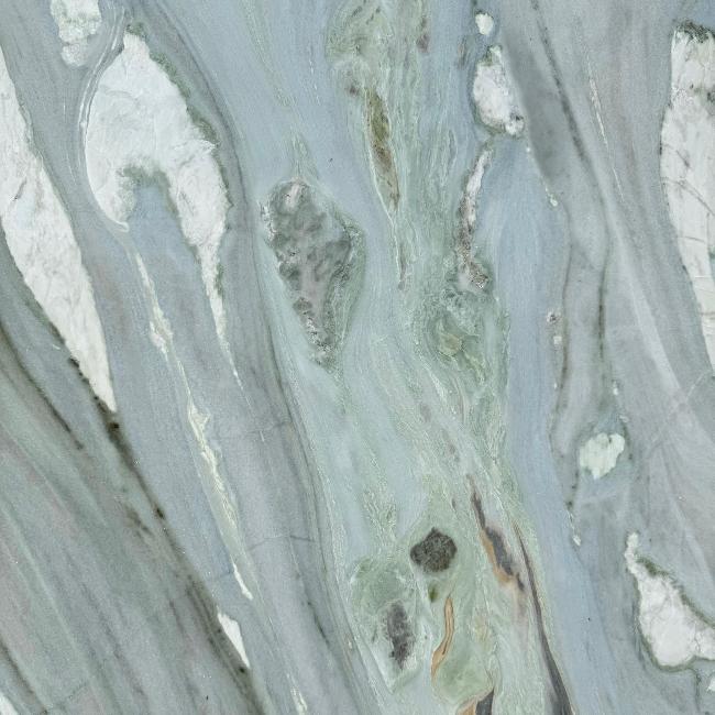 Closeup of Tiffany Blue Marble Slab Polished Stone - High Quality Stone