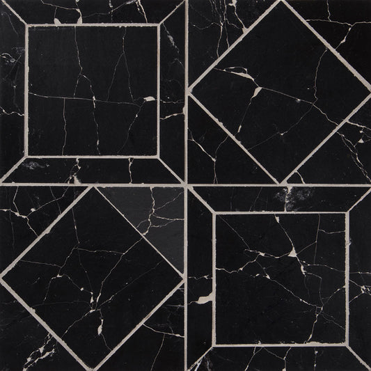 Vecchio Honed Marble Mosaic in Black