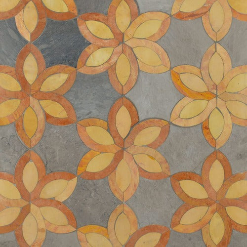 Yasmin Honed Limestone Mosaic