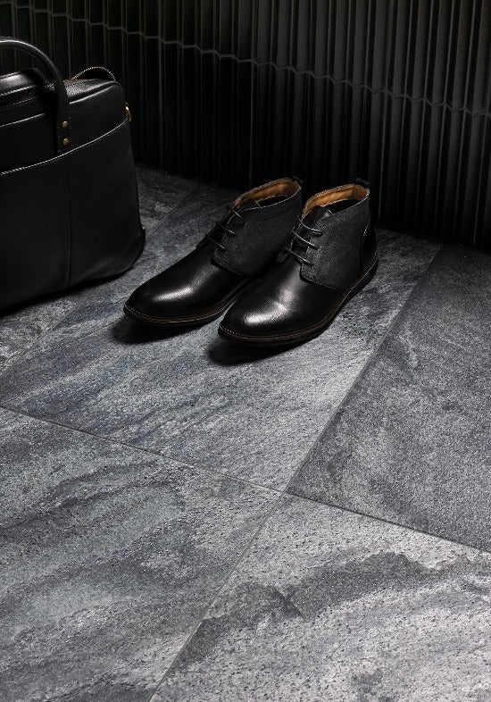 Artistic Tile Alwick Quartzite Field Tile Rustic 16" X 24" Stone Soft Chiseled