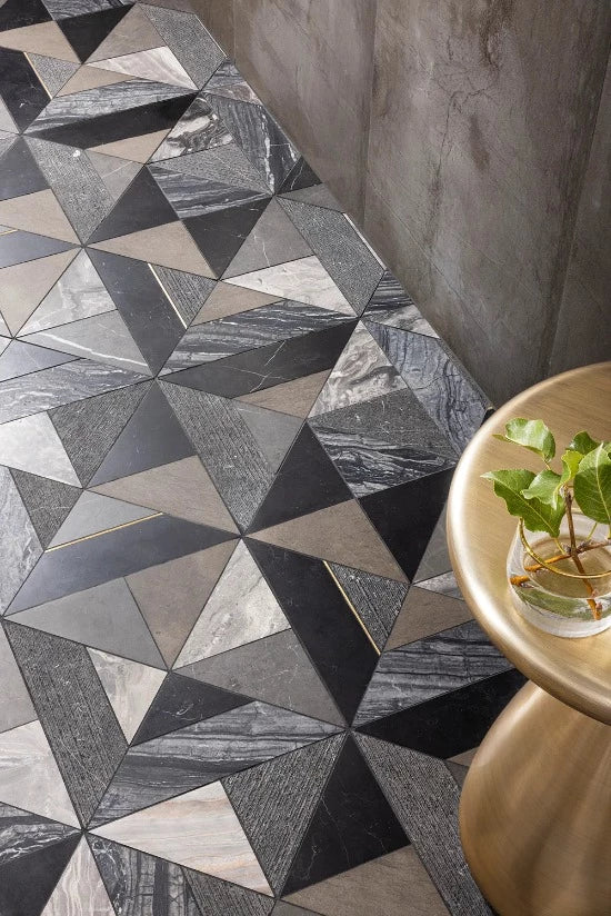 Artistic Tile Westwind Black Marble WJ Mosaic