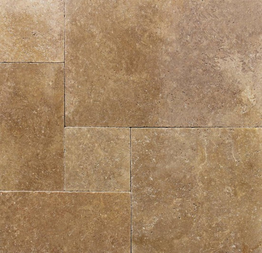 Chestnut French Pattern Tumbled Paver 3cm