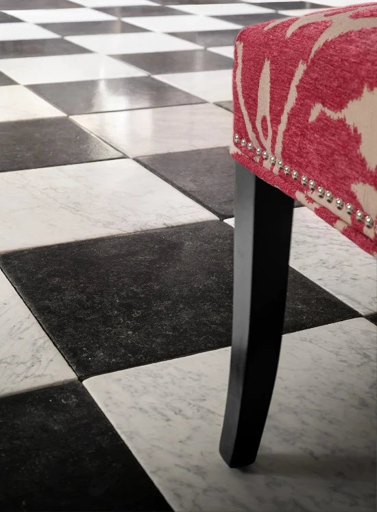 Artistic Tile Odessa Black Belgian Bluestone Limestone Field Tile Stone Straight Edge