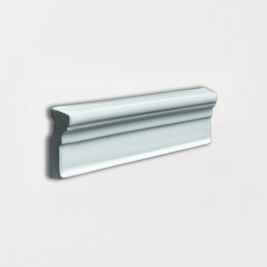 Baby Blue Glossy Trim Ceramic Moldings 2" x 6"