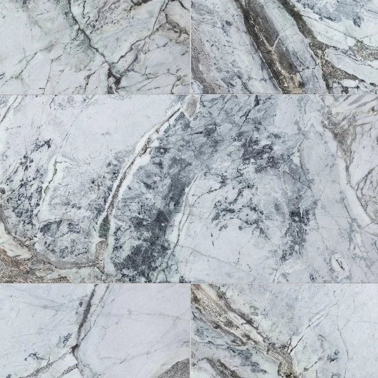 Artistic Tile Aqua Blu Marble Field Tile Honed 12" X 24" X 3/8" Stone Aris Edge