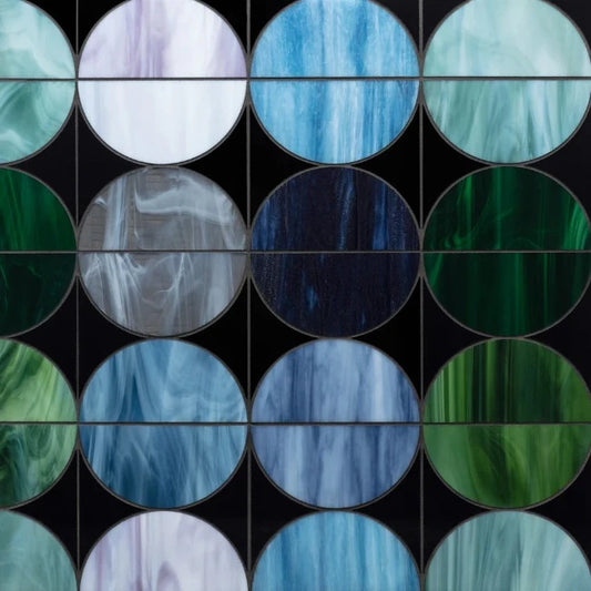 Artistic Tile Moon Dark Multi Waterjet Mosaic