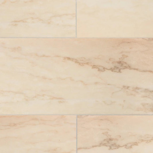 Artistic Tile Rosa Portogallo Marble Tile Honed 12" X 24" X 3/8" Stone