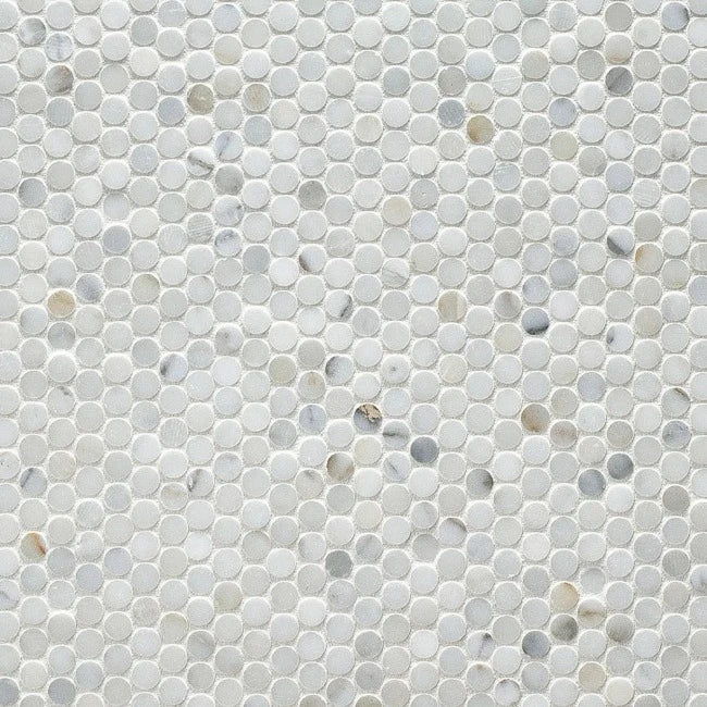 Artistic Tile Studs Calacatta Gold Marble Mosaic Polished Stone