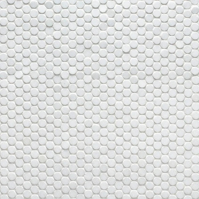 Artistic Tile Studs Thassos Marble Mosaic Polished Stone