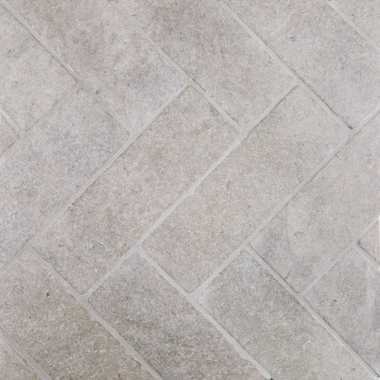 Artistic Tile Smoke Limestone Field Tile 4" x 12" Tumbled