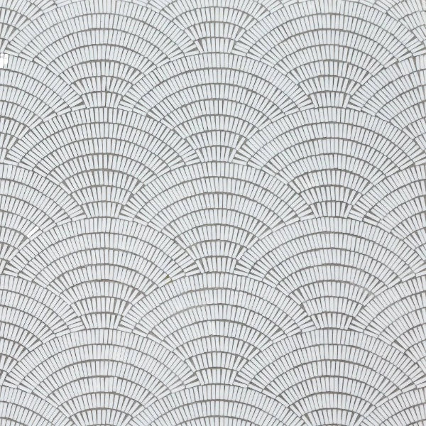 Artistic Tile Fan Club Ice White Mosaic