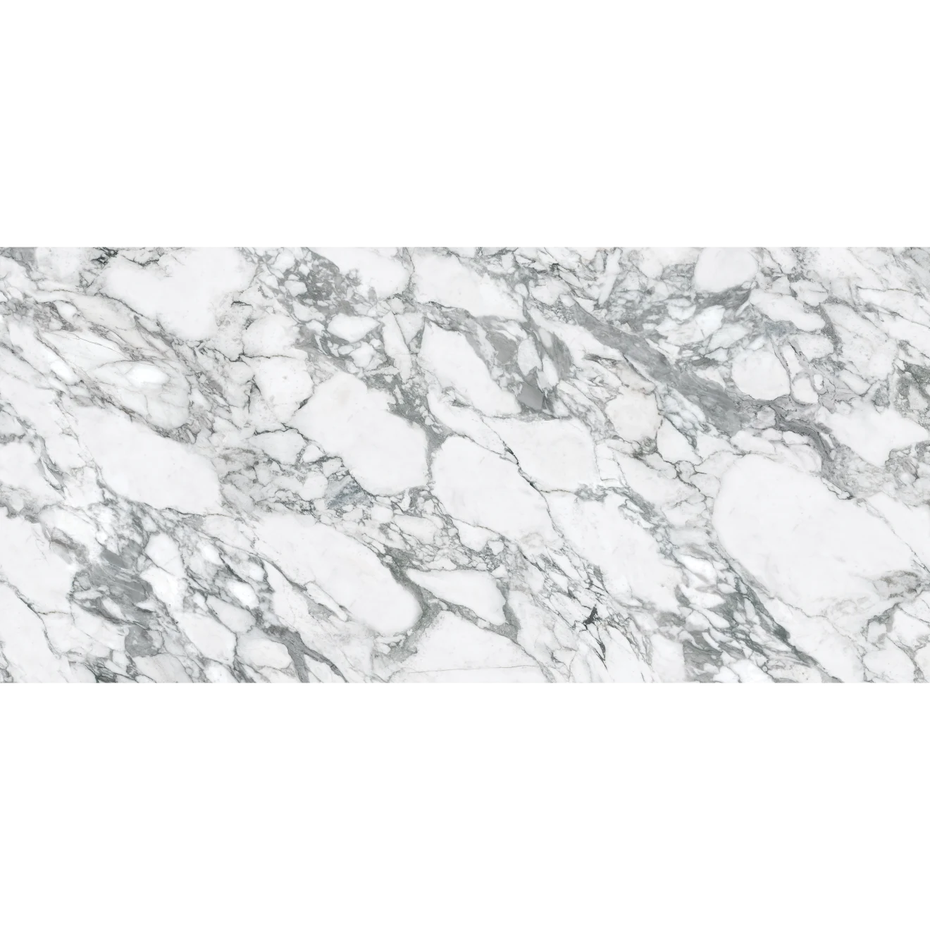 Arabescato Grey Porcelain Slab 60" x 126" - 1/2" Thick