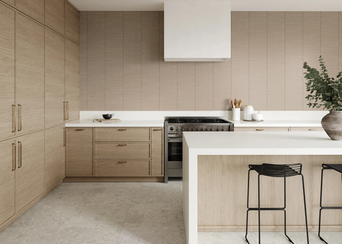 Desert Matte Porcelain Mosaic Tile 1" x 12"