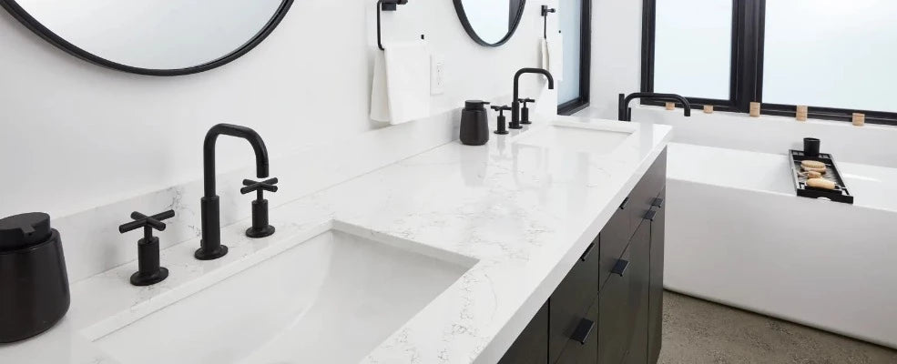 Arabescato White Quartz Slab 125″ x 62″ 122-600