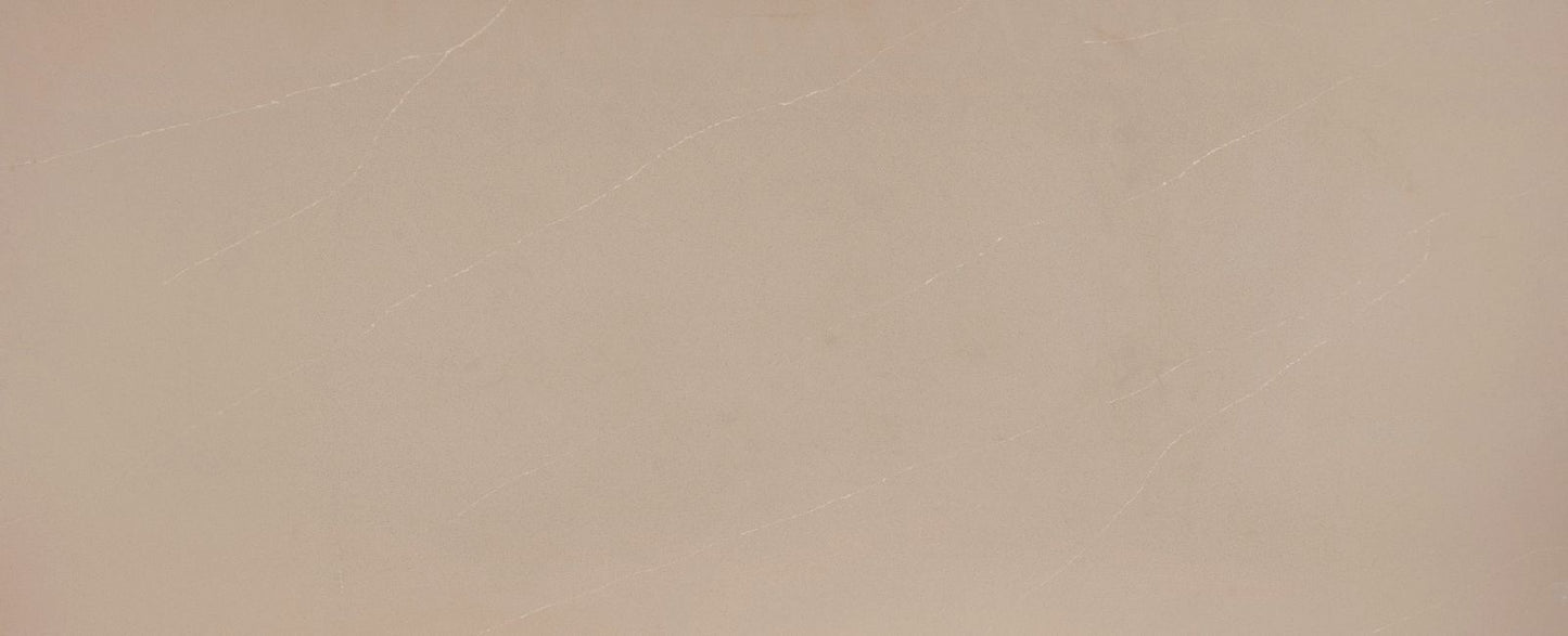 Baked Beige Quartz Slab 125″ x 62″ 122-613